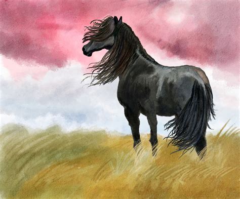 Horses in art .